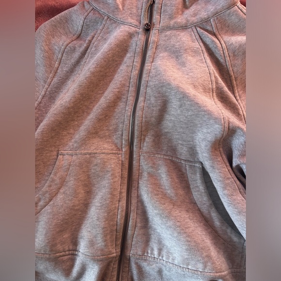 Lululemon hoodie, size medium, light grey and the zipper works perfect! - Picture 2 of 4